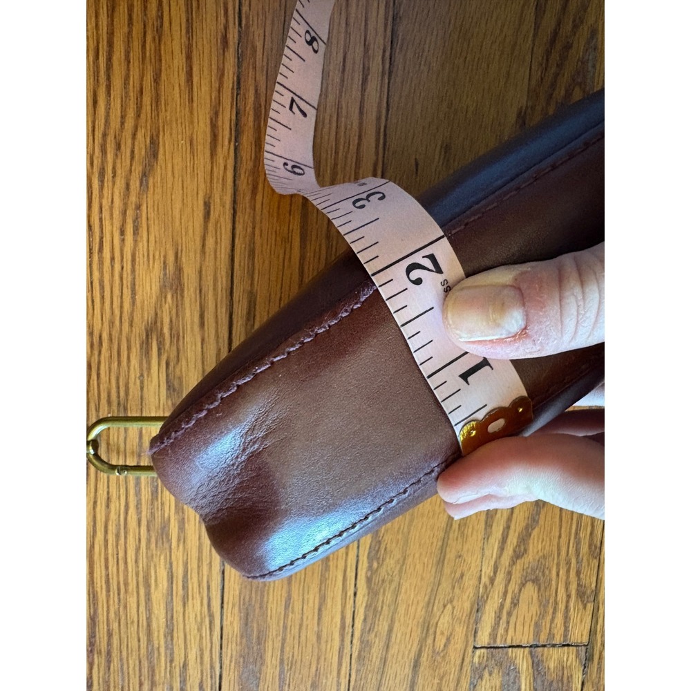 Madewell The Box Leather Carabiner Mini Crossbody Bag Espresso Bean OS - Picture 10 of 10